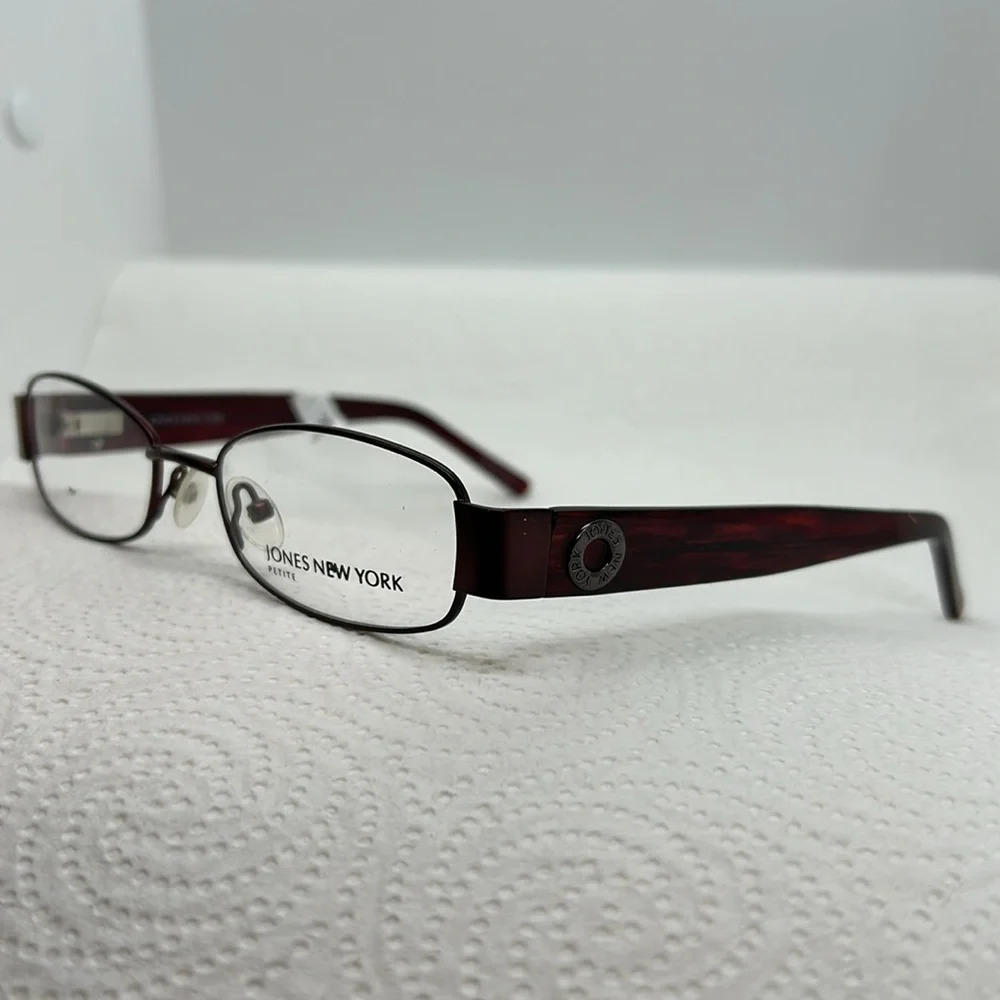 Jones New York J940 Eyeglasses Frames RX-able Burgundy NWT